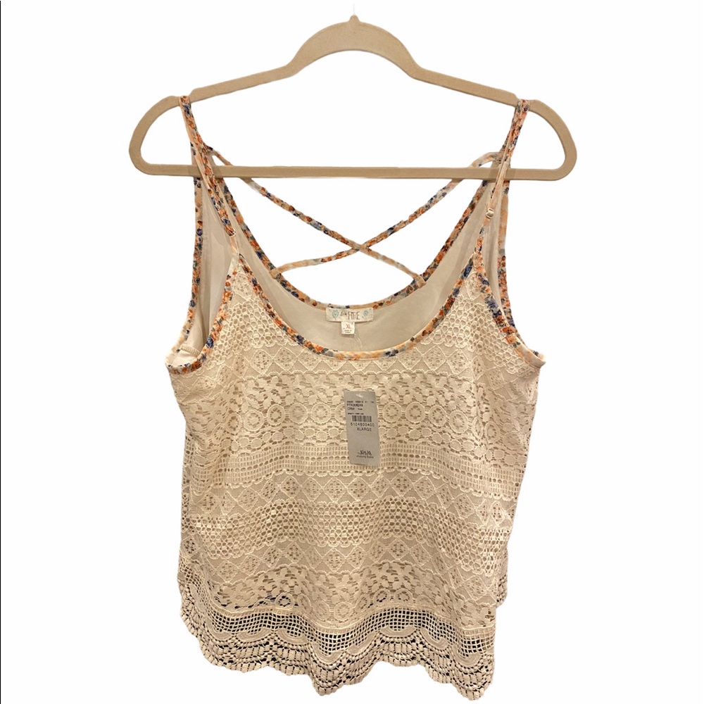 NWT Love Fire crop top tank top